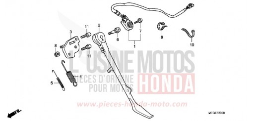 SIDE STAND VT750C9 de 2009